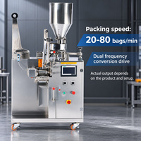 Machine d'emballage de graines pour sachets de 1 à 15 g, pour la vente au détail et les échantillons, avec dosage automatique des granulés et scellage des sachets en film.