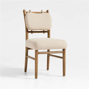 2025 tabouret de comptoir en bois massif Antique Morden avec coussin en tissu Wabi-Sabi Design chaise de salle à manger pour meubles de maison japon - Product Image 1