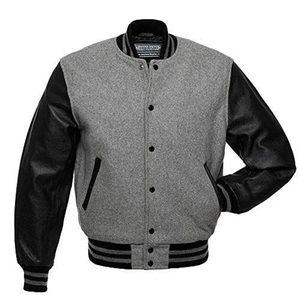 เสื้อแจ็คเก็ตบอมเบอร์วินเทจแบบสั่งทำสำหรับผู้ชาย สีขาว ผ้าโพลีเอสเตอร์/คอตตอน แจ็คเก็ตวาร์ซิตี้สำหรับฤดูหนาว คอตั้ง ปักลายเชนิลล์เรียบง่าย สำหรับโอกาสที่เป็นทางการ - Product Image 4