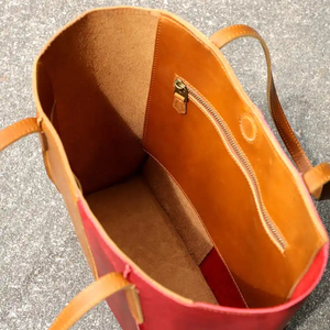 Bolsos de mano de gran capacidad de cuero genuino para mujer, bolsos de hombro resistentes al agua de Color sólido a la moda para verano - Product Image 3