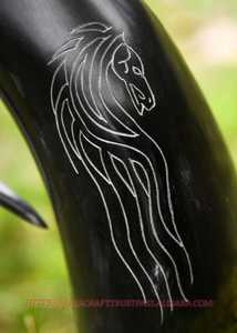 Chope en corne de vache, chope viking, récipient à boire en corne de bœuf pour les occasions spéciales, comme cadeau - Product Image 3