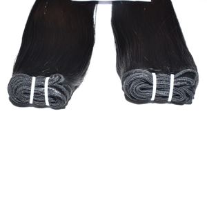Nouvelles extensions de cheveux humains indiens de qualité supérieure, non-Remy, double trame, double paquet de cheveux raides et soyeux, cheveux humains naturels - Product Image 3