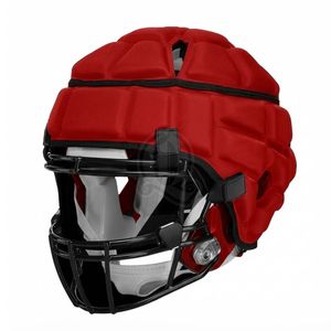 หมวกกันน็อคแบบนิ่มสีม่วงสำหรับการฝึกซ้อม ป้องกันแรงกระแทก บุนวมสำหรับรักบี้ ฟุตบอล และกีฬาอื่นๆ - Product Image 2