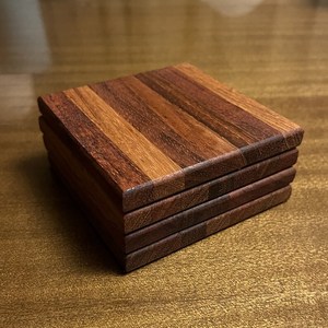 Soporte para Posavasos de Estilo Ángel, Decoración de Mesa Negra de Calidad Esportiva, con Resina Epoxi y Madera, Hecho a Mano por MN EXPORTS, Cuadrado y Duradero - Product Image 6