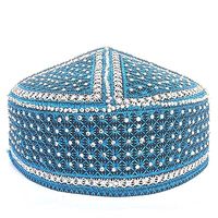 Topi Sholat Muslim Kufi Islami Elastis Bernapas Ramah Lingkungan Beludru/Satin Dapat Disesuaikan Wol/Akrilik/Katun Semua Musim