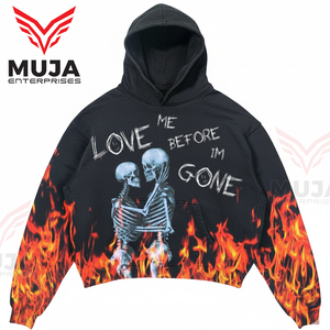 Sudadera con Capucha Personalizada OEM Estilo Urbano para Hombre, Corte Holgado - Product Image 5