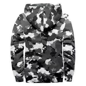 Sweat à capuche de chasse pour homme, design personnalisé, manches régulières, fermeture éclair, respirant, streetwear d'hiver - Product Image 2