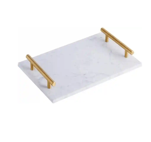 Plateau de service en marbre, prix abordable, best-seller, design classique, plateau de rangement en marbre, fournisseur en gros - Product Image 4