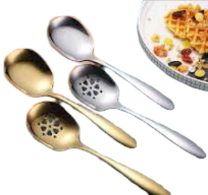 Cuchara grande de acero inoxidable para servir, el mejor material, espejo pulido con acabado plateado espejado para servir comida en fiestas - Product Image 4