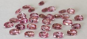 Tourmaline rose naturelle ovale à facettes 3x5mm qualité supérieure-Tourmaline rose en vrac à facettes - Product Image 3