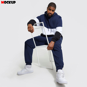 Nueva llegada de los hombres de 2 piezas de lana chándal deportivo de alta calidad transpirable conjunto de Jogger precio al por mayor impreso conjunto de pantalones - Product Image 3