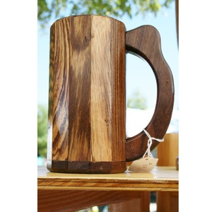 Taza de café de madera de lujo reutilizable de 100ml de calidad superior, diseño personalizado hecho a mano para uso doméstico o en Restaurante - Product Image 4