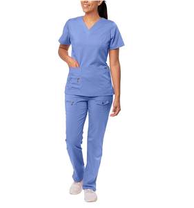 Uniformes de gommage médical pour femmes | Ensembles d'uniformes d'infirmière en coton Polyester de qualité supérieure Logo personnalisé - Product Image 4