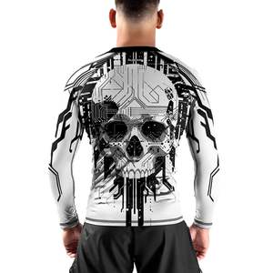 <b>Womens</b> mma bjj <b>rashguard</b> stretch compression fabric custom logo martial arts grappling training top - Product Image 2