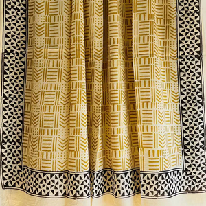 Jaipur hecho a mano 100% bufanda de algodón Jaipur tradicional bloque de mano impreso bufanda transpirable Boho Chic hecho a mano suave bufanda de algodón - Product Image 1