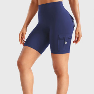 Latest Design Custom Breathable Quick Dry <b>Women's</b> Training Gym Workout Polyester Spandex Stretchable Gym <b>Shorts</b> Wholesale - Product Image 1