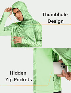 High Quality UPF 50 Custom Sublimation Men's <b>Fishing</b> <b>Hoodie</b> with Quick Dry Breathable Features Warm Winter Outdoor Wear - Product Image 4