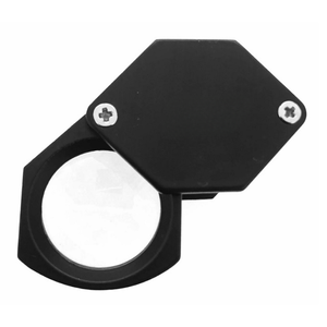 Loupe de bijoutier en aluminium de haute qualité, triple, 10x, finition noire, lentille de 20,5 mm, outil d'inspection de la clarté des diamants par Jipsy - Product Image 1