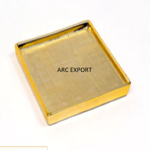 Bandeja de comida de Metal de aluminio dorado, decoración de diseñador, elegante, elegante, grande, tamaño largo, bandeja de comida de Metal, decoración, bandeja de servicio a la venta - Product Image 5