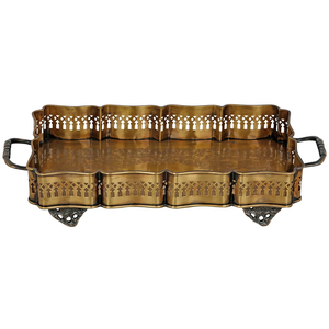 Bandeja DE SERVICIO DE CHOCOLATE moderna de diseño personalizado Bandeja de metal de color rojo de forma redonda decorativa a precio competitivo - Product Image 3