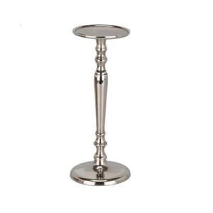 Handmade Silver color Metal Aluminium <b>Pillar</b> Candlestick Holder for Home Hotel or Wedding Centre Piece Decoration - Product Image 3