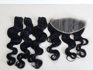 ผมต่อจากผมมนุษย์บริสุทธิ์ผม100% สำหรับทอเป็นมัดผมจากเวียดนาม - Product Image 4