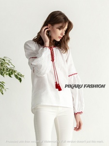 Haut de créateur à manches longues et broderie, à la mode, décontracté, pour Halloween, prix de gros - Product Image 2