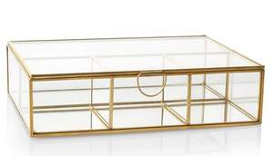 Elegante Joyero de Metal y Vidrio con Múltiples Compartimentos para un Organización Impecable de Joyas - Product Image 6