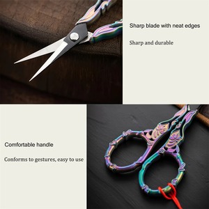 13 pièces de ciseaux à coudre rétro, ciseaux à broder, ciseaux à point de croix, outils de couture, outils d'artisanat DIY, outils de couture pour fils - Product Image 6