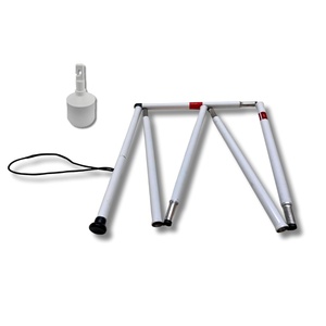 Canne blanche à rouleau pliable à 6 plis de qualité supérieure avec dragonne de conception longue pour les utilisateurs aveugles et malvoyants - Product Image 1