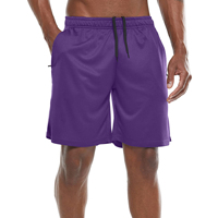 Shorts de sport violets pour hommes de haute qualité, nouveau look, meilleure tenue décontractée, écologiques, motif uni, style sexy