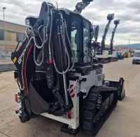 Cargadora Compacta de Orugas Hidromek HMK 62 T con Motor Diésel y Cucharón