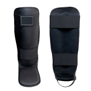 Espinilleras ligeras ajustables ecológicas de cuero personalizadas de alta calidad Diseño único Protectores de piernas cómodos para boxeo - Product Image 4