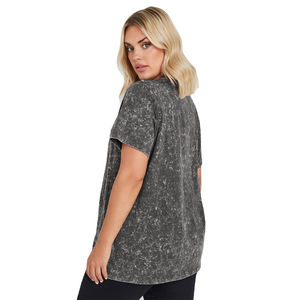 Camisetas lavadas con ácido transpirables de alta calidad para mujer, camisetas cortas en blanco para bebé, camisetas recortadas Unisex para mujer - Product Image 5