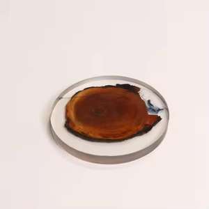 Top Design Résine et Pierre de Bois Dessous de Verre Cadeau de Pendaison de Crémaillère Unique Vente Chaude Tapis et Serviettes pour Boissons - Product Image 4