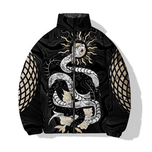 Veste matelassée personnalisée imprimée en 3D pour hommes, tendance de l'hiver, veste chaude respirante coupe-vent, veste pour hommes OEM - Product Image 2