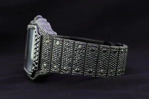 Elegant High End Mechanical Stainless Steel <b>Watch</b> Simple Design Moissanite Diamond Finish Stunning Shine Classic Luxury - Product Image 2