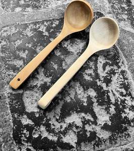 Cuillère en bois et résine avec support Spatule de cuisson naturelle pour les meilleurs ustensiles de cuisine de couleur pour la nourriture et le style ange - Product Image 3