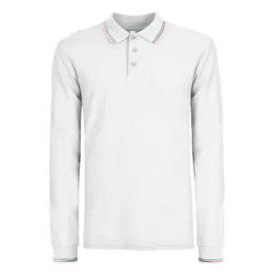 Italy <b>Long</b> <b>Sleeve</b> Personalized <b>Polo</b> <b>Shirts</b> Customizable Promotional Merchandise - Product Image 6