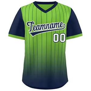 Camiseta de béisbol personalizada para hombres, ropa de béisbol y softbol con sublimación completa - Product Image 1