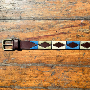 Ethnic Genuine Leather <b>Polo</b> Belt with 100% Solid Brass OEB Buckle Heavy & Durable Premium Leather Belt - Product Image 6