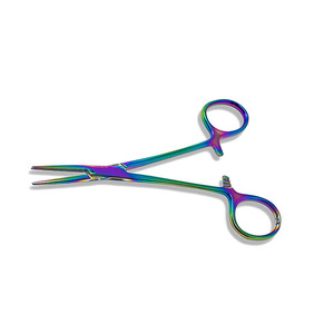 Pinces à moustiques en acier inoxydable, manuelles, droites et courbées, ensemble d'instruments certifiés CE, instruments chirurgicaux à vie garantie, vente chaude - Product Image 4