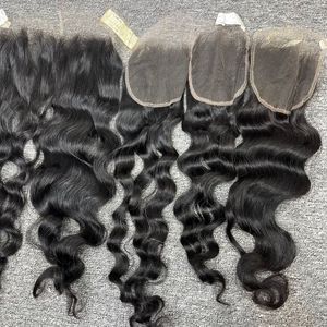 ช่อผมบริสุทธิ์จากเวียดนามสำหรับผู้หญิงผิวดำวิกผม100ลูกไม้ปิดด้านหน้า - Product Image 3