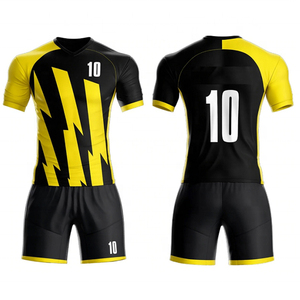 Venta Directa de Fábrica, Uniformes de Fútbol para Hombre, Transpirables, Ligeros, de Manga Corta, Personalizables, Ropa Deportiva - Product Image 2