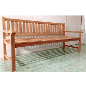 Banc de jardin extérieur de style moderne en aluminium avec bois de teck massif pour parc ou terrasse Mobilier d'extérieur parfait pour hôtels - Product Image 4