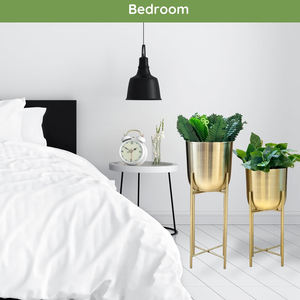 New Custom Heavy-Duty Modern Design Iron Flower <b>Pot</b> <b>Stand</b> Metal Potted <b>Plant</b> <b>Stand</b> for Shopping Mall Use Rust-Proof Floor Usage - Product Image 6