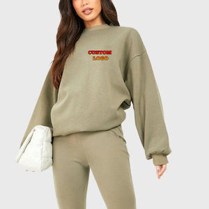 Sudadera OEM Heavyweight 500 GSM para mujer, cómoda ropa de calle con capucha para el invierno, transpirable y a la venta - Product Image 3