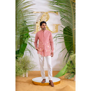 Convient et Styles Nehru Vestes avec des motifs brodés Nehru Vestes pour mariages Vestes Nehru élégantes pour hommes 2025 - Product Image 4