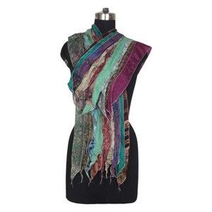 Handmade Silk <b>Scarves</b> From India 19 - Product Image 4
