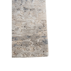 Alfombra Kavi Gris Negra de Lana y Seda de Bambú Anudada a Mano, 7-8 mm de Grosor, Textura Suave, Patrón Abstracto Rectangular, para Uso en el Hogar y el Pasillo, 24 - Product Image 4